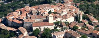 vue aérienne village de Ramatuelle